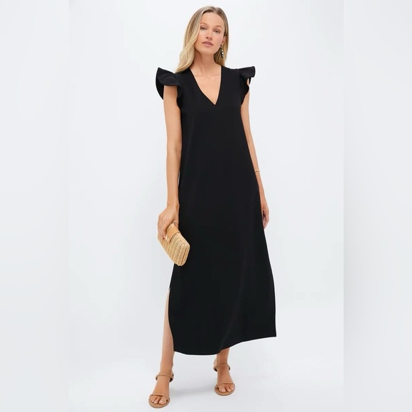 Tuckernuck Dresses & Skirts - Tuckernuck Pomander Place Black Flutter Sleeve Miko Dress NWT Size S Small